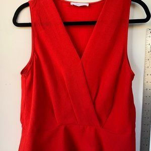 Red Peplum Top